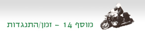 מוסף 14: זמן/התנגדות